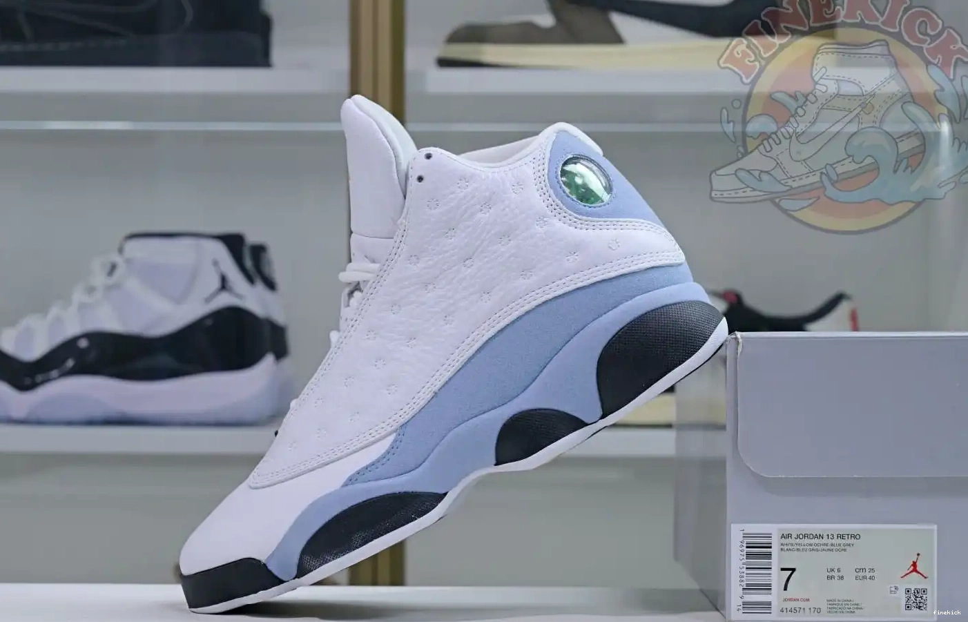 Grey” Air Jordan 13“Blue 0322